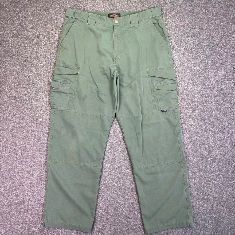Tru-Spec Cargo Pants Mens 38x31 Olive Green Tactical Military Ripstop Workwear